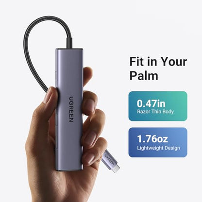 UGREEN USB C Hub 5 in 1 Multiport USB Adapter 4K HDMI, 100W Power Delivery