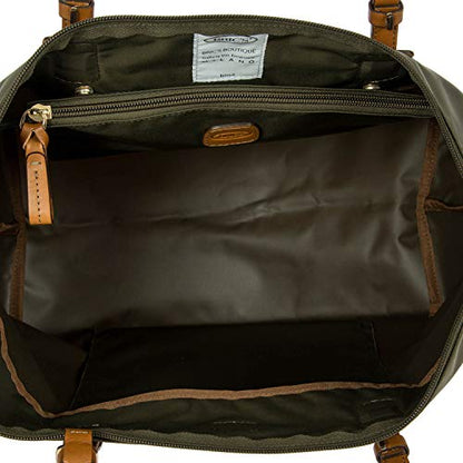 Bric's X-Collection Sportina Large 3-in-1 Tote Bag, Water-Resistant Carry-On w/Pass-Through, Adjustable Strap & Pouch - color: Olive