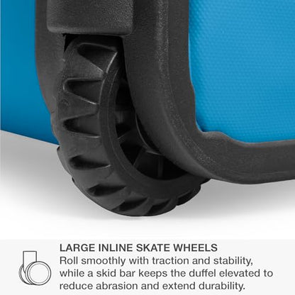 Traveler's Choice Softside Upright Wheeled Duffel Bag - color: Blue
