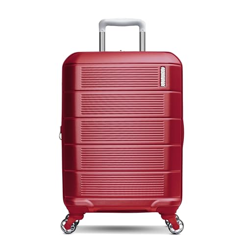 American Tourister Stratum 2.0 Expandable Hardside Luggage with Spinner Wheels, Red, Carry-on - color: Red, size: 20-Inch Carry-On