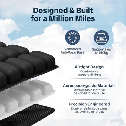 Travel Cushion for Long Flights – Inflatable Airplane Seat Cushion