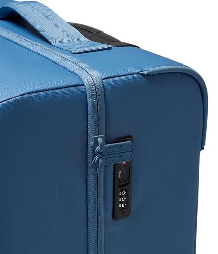 JanSport Good Latitude Checked Spinner Suitcase - 68L Water Resistant Travel Luggage - 26-inch Large Durable Lightweight Rolling Hardside Softside Bag, Elemental Blue - color: Elemental Blue, size: 26-inch Checked Bag