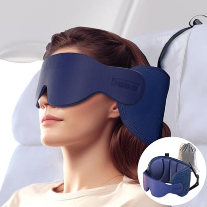 Inspireyes Travel Pillow for Airplane, 360° Head Support for Long Flight - color: Royal Blue
