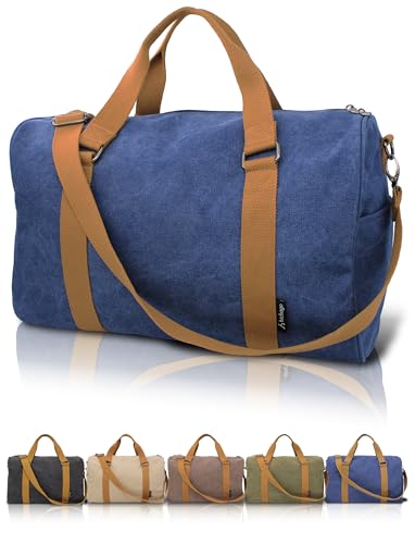 Japan Design Canvas Travel Duffel Bag - Carry-On, CanBoss (Navy) - color: Navy