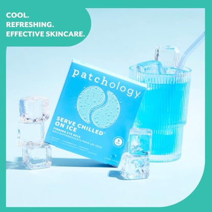Patchology On Ice Cooling Blue Under Eye Patches For Puffy Eyes | 5 Pairs - size: 1 Count (Pack of 5)