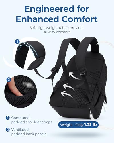BAGSMART College Laptop Backpack,Cute Travel Backpack for Women,Quilted Computer Bookbag - color: 10-rose Purple