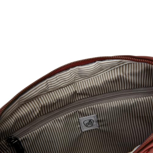 Travelon Anti-Theft Boho Crescent Crossbody - color: Paprika