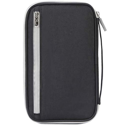 VanFn Passport Wallets, Travel Wallet, RFID Family Passport Holder, Trip Document Organizer (Black) - color: Black