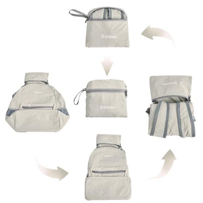 G4Free 20L Lightweight Packable Backpack Travel Hiking Daypack Foldable Backpack for Men Women - color: A-beige, size: 20L