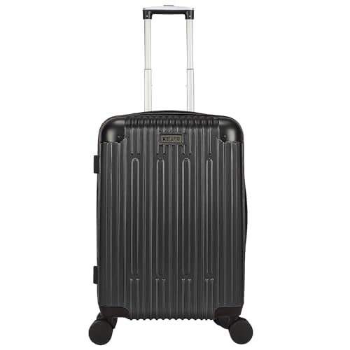 World Traveler Dejuno 콘월 경량 하드사이드 스피너 수하물, 블랙., 기내 수하물, Dejuno 콘월 경량 하드사이드 스피너 캐리어 - color: 블랙., size: 기내 수하물