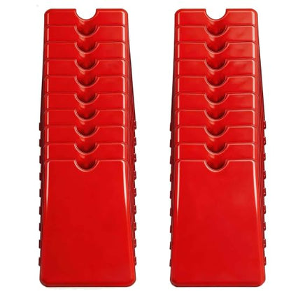 RFID Blocking Sleeves, 20 Pack Credit Card and Passport Protector Sleeves, Secure Anti-Theft Card Holder, Identity Protection for NFC Debit Cards, Travel Wallet & Purse, Red - color: Red