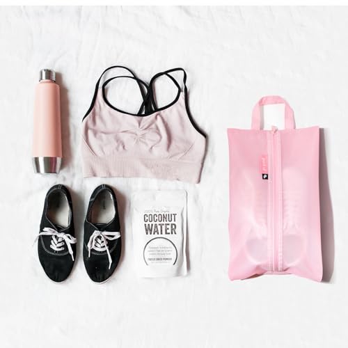 pack all Shoe Bag for Travel, Water-Resistant Shoe Pouch for Sports - color: Pink, style: 1 Pack