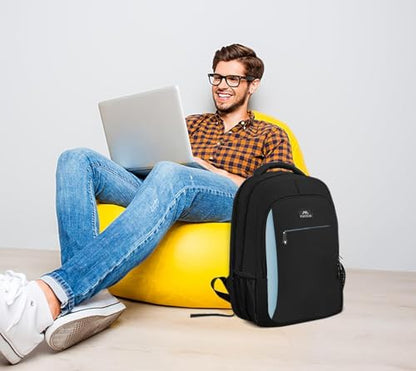 MATEIN Business Travel Laptop Backpack for Men, Anti Theft Slim Sturdy Bag - color: Black Blue, size: 15.6 Inch