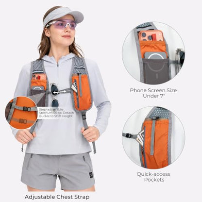 20L Small Hiking Backpack for Women Men,Lightweight Packable Travel Daypack - color: Orange
