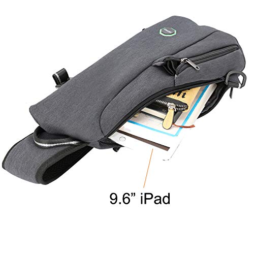 Sling Bag Small Backpack Crossbody Shoulder Bag Sling Pack - color: B-dark Gray