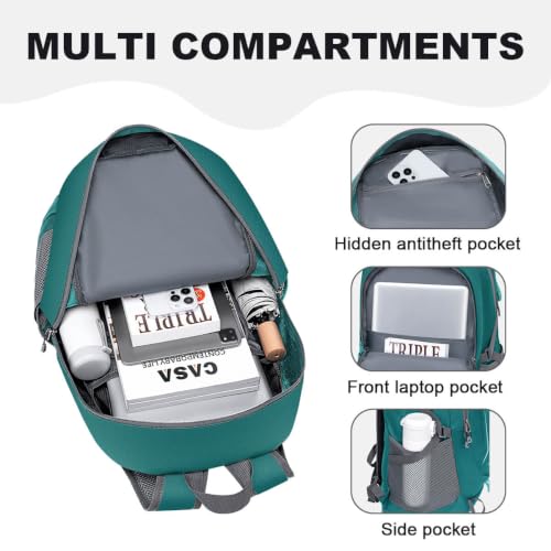 MIYCOO Ultralight Packable Backpack, 35L Waterproof Hiking Daypack | Travel Camping Foldable Daypack, Hiking Back Pack for Men Women, Green - color: Green