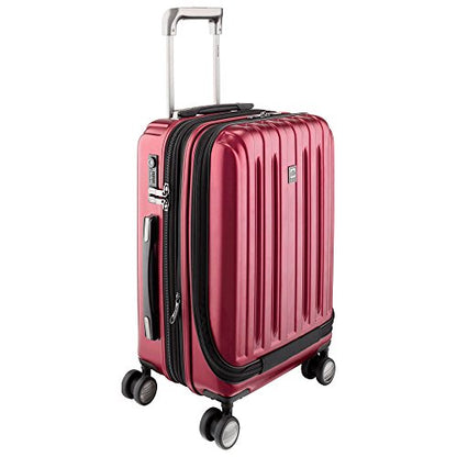 DELSEY PARIS Titanium Hardside Expandable Luggage with Spinner Wheels, Black Cherry Red, 2-Piece Set (21/29) - color: Black Cherry Red, size: 2-Piece Set (21/29)