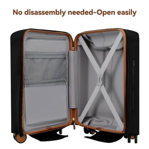 2 Pieces Clear PVC Suitcase Cover Protectors 20'' + 24'' - color: Badge-20/24 inches