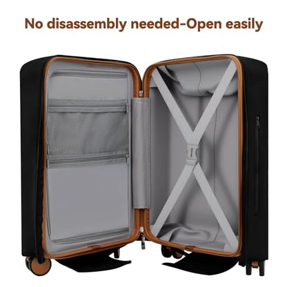 2 Pieces Clear PVC Suitcase Cover Protectors 20'' + 24'' - color: Badge-20/24 inches