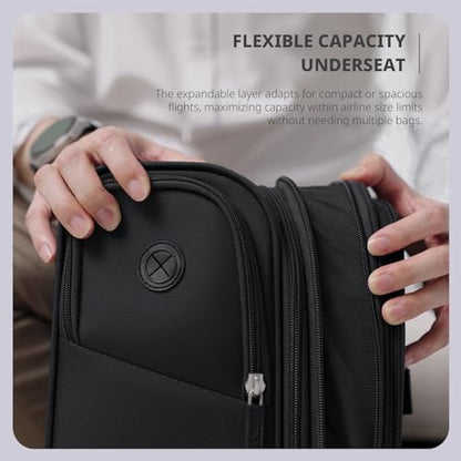 Verage Underseat Carry On Luggage with Wheels,16-Inch,Black - color: Black, size: 16-Inch Rolling Underseat
