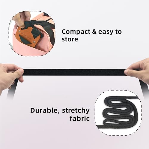 Luggage Straps Bag Bungees, Adjustable TSA-Approved – High Elastic Suitcase Belt for Securing Carry-On (1 Pack Brown) - color: S-Brown