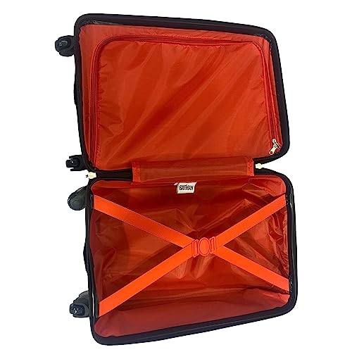 Fast Forward Batman Black Luggage 20 Inches Hard-Sided Tween Spinner Carry-On Travel Trolley Rolling Suitcase for Kids - style: Batman 2