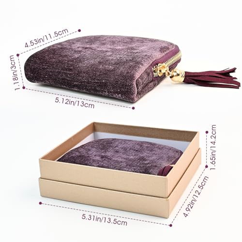 Portable Ring Keychain Holder - Jewelry Holder - color: Elegant Purple