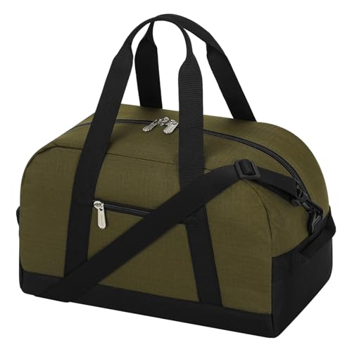 Apenze Small Gym Bag 14 inch Duffel Bag - color: Olive Green