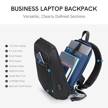 VGOAL Sling Crossbody Bag for Men Anti-theft Chest Shoulder Backpack - color: Fg3165g-us