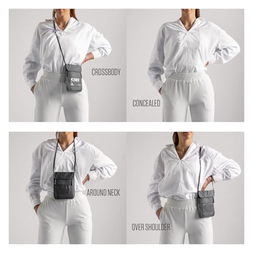 VENTURE 4TH Travel Neck Wallet, RFID Blocking Passport Holder -Sleek Silver - color: Sleek Silver