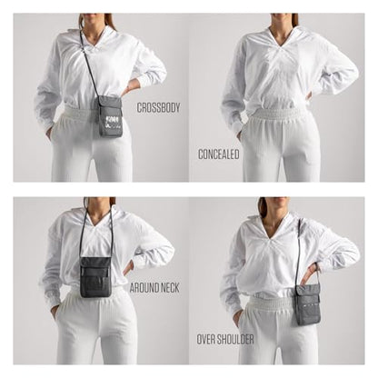VENTURE 4TH Travel Neck Wallet, RFID Blocking Passport Holder -Sleek Silver - color: Sleek Silver
