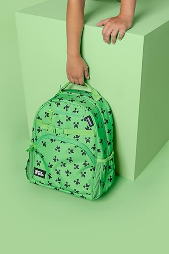 Simple Modern Minecraft Backpack for Girls, Boys | 18L - color: Minecraft: Creeper, style: Kids Large