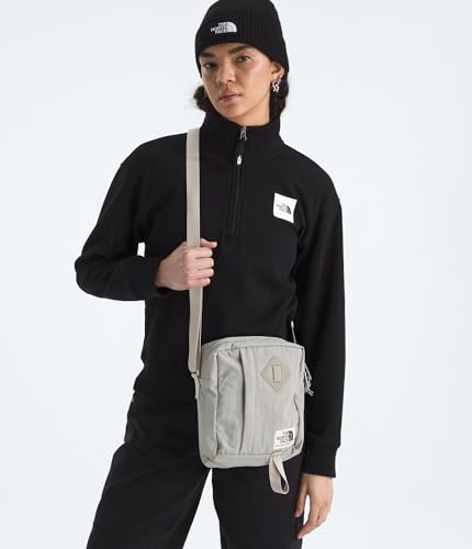 THE NORTH FACE Berkeley Crossbody Bag | Adjustable Strap, Water-repellent Finish, Internal Divider & External Pocket - color: Stone Slab