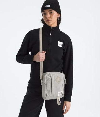 THE NORTH FACE Berkeley Crossbody Bag | Adjustable Strap, Water-repellent Finish, Internal Divider & External Pocket - color: Stone Slab