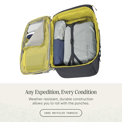 eagle creek Tour Travel Pack 55L – Lightweight Backpack with Expandable Storage, Laptop Compartment - Has Travel-Ready Features for Global Adventures - Storm Grey - color: Grey