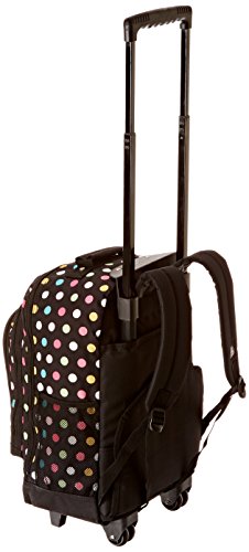 Everest Wheeled Backpack with Pattern, Polkadot, One Size - color: Polkadot