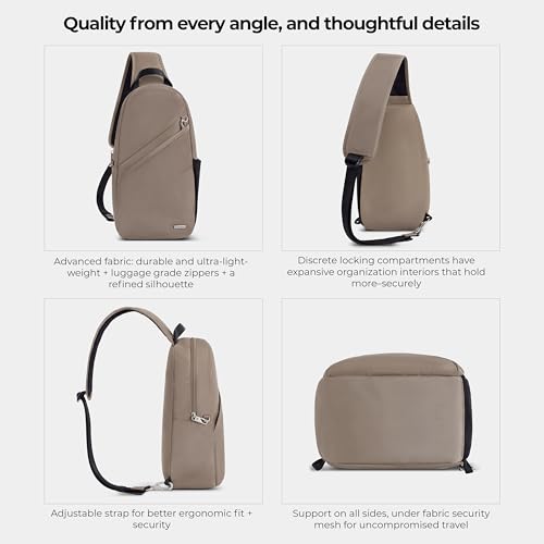 Travelon Anti-Theft Classic Sling Bag - color: Hazelnut