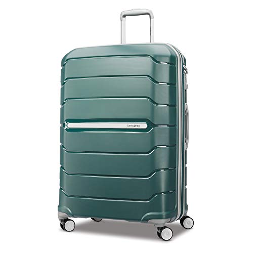 Samsonite Freeform 28-Inch Large Luggage with Dual 360° Spinner Wheels - Checked Suitcase - TSA Lock, Airline-Approved - Lightweight Durable Polypropylene Expandable Hardshell - Sage Green - color: Sage Green, size: Checked-Large Spinner