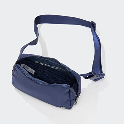 Pander Belt Bag Large 2L, Nylon Fanny Pack Purse for Women and Men with Adjustable Strap - color: Blue Storm