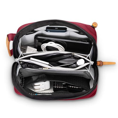 TRIPPED Travel Gear Tech Organizer Pouch for Cables and Accessories - color: Red