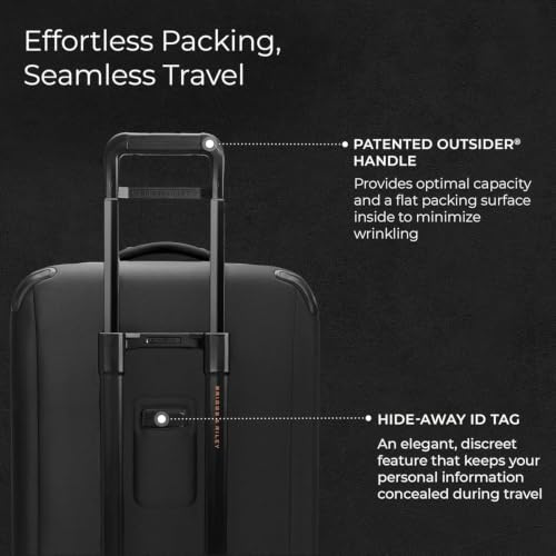 Briggs & Riley ZDX Medium Expandable Spinner, Softside, Black - color: Black, size: 26" Softside Checked