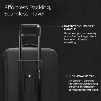 Briggs & Riley ZDX Medium Expandable Spinner, Softside, Black - color: Black, size: 26" Softside Checked
