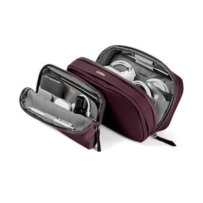 Orbitkey 2-in-1 Tech Accessory Pouch - Plum - color: Plum