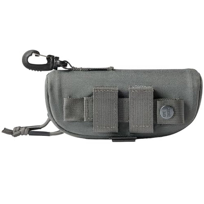 ONETIGRIS Hard Shell Sunglasses Case MOLLE Tactical Eyeglasses Pouch - color: Grey