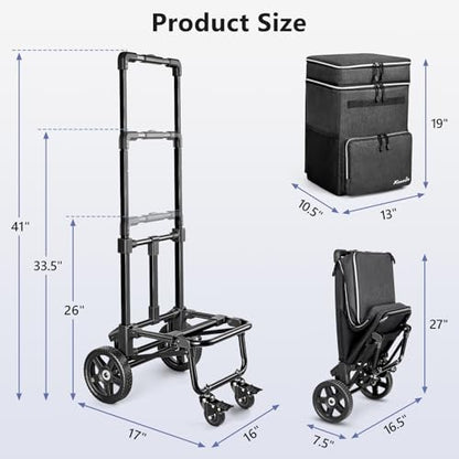 KEDSUM 250LBS Rolling Teacher Bag with Detachable Trolley, 2.12 Cu.Ft