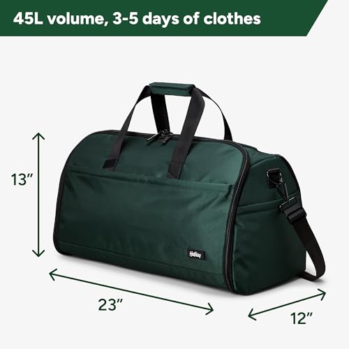 Halfday Convertible 2-in-1 Premium Garment Duffel 45L Weekender, Palm - color: Palm, style: Premium, 45l