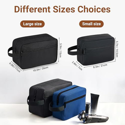 Elviros Hanging Toiletry Bag, Lightweight Travel Dopp Kit, Large, Black - color: Black, size: Large