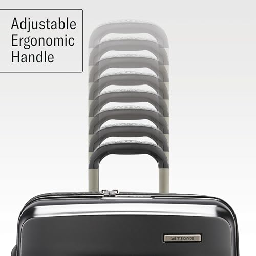 Samsonite Octiv Lightweight Hardshell 28-Inch Large Checked Luggage - Durable & Impact Resistant, 360° Aero Trac Spinner Wheels, Adjustable Telescopic Handle, Expandable, TSA Approved Lock - Black - color: Stealth Black, size: Check-Large 28