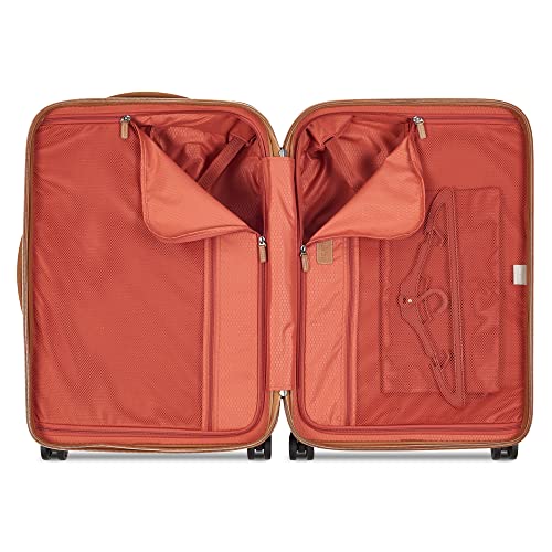 DELSEY PARIS Chatelet Air 2.0, 24 Inch Checked Luggage, Chocolate Brown - color: Chocolate Brown, size: Checked-Medium 24 Inch
