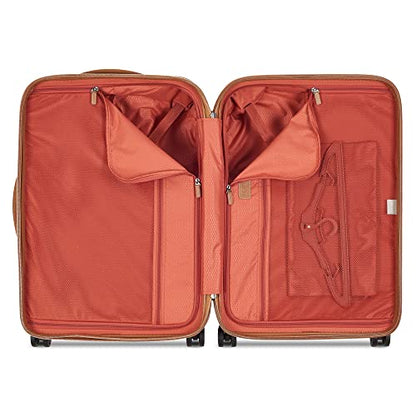 DELSEY PARIS Chatelet Air 2.0, 24 Inch Checked Luggage, Chocolate Brown - color: Chocolate Brown, size: Checked-Medium 24 Inch